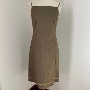 BCBG Olive Green Sleeveless Dress